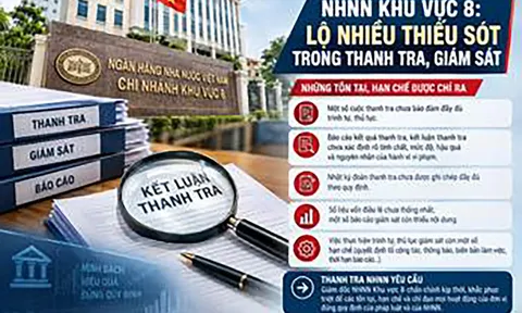 NGÂN HÀNG NHÀ NƯỚC KHU VỰC 8: Nhiều thiếu sót trong thanh tra, giám sát